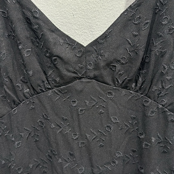 NWT Salt Water Luxe cline tank midi dress black size small lined tie straps - Picture 5 of 10